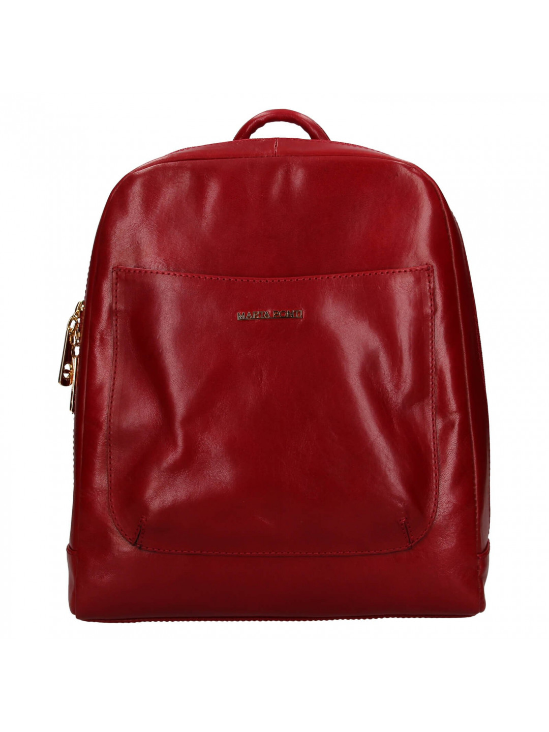 Dámský kožený batoh Marta Ponti Alix – vínová